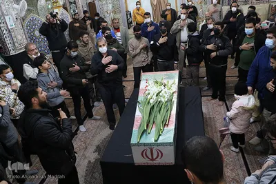 پیکر مطهر شهید حبیب الله حقیقی مهمان آستان مقدس سید علاءالدین حسین(ع)‎‎