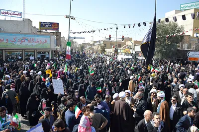 مراسم راهپیمایی یوم الله ۲۲ بهمن در قم