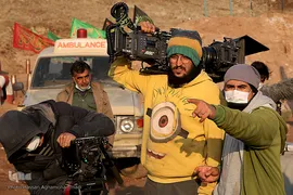 پشت صحنه فیلم سینمایی «تک تیرانداز» در شهرک سینمایی دفاع مقدس