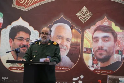 مراسم گرامیداشت چهلمین روز شهادت مدافعان امنیت مرودشت