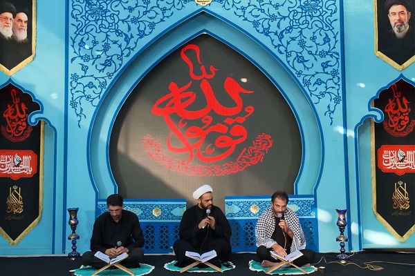 برپایی محافل روزانه قرآن در مسیر پیاده‌روی اربعین + عکس