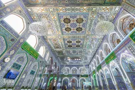 آذین بندی حرم مطهر حسینی در اعیاد رجبیه