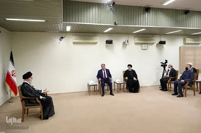دیدار رئیس جمهور تاجیکستان و هیئت‌ همراه‌ با رهبر معظم انقلاب