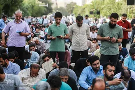 مراسم دعای عرفه در خیابان سعدی تهران