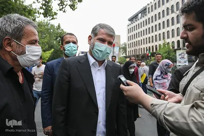  سید جواد ساداتی نژاد، وزیر جهاد کشاورزی در راهپیمایی روز قدس