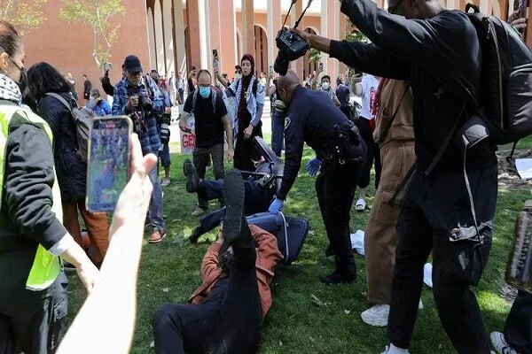 ABD'de, Filistin destekçisi protestolara San Francisco Üniversitesi de katıldı