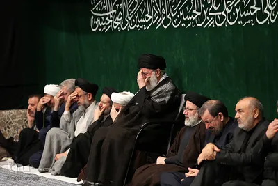 اولین شب مراسم عزاداری حضرت اباعبدالله الحسین(ع) در حسینیه امام خمینی(ره)