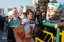 مراسم تشیع پیکر شهید سپهبد حاج قاسم سلیمانی در دانشگاه تهران