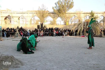 مراسم تعزیه خوانی در جوار امام زادگان باقریه بیرجند
