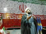 تجمع شبانه مردم اهر در حمایت از مدافعان وطن