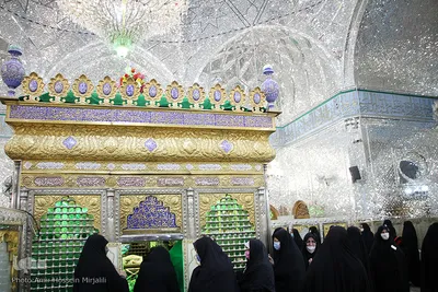 غبار روبی امامزاده جعفر (ع) یزد به مناسبت میلاد حضرت زینب کبری (س)‎‎
