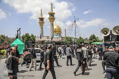 دسته عزاداری روز عاشورا در همدان‎
