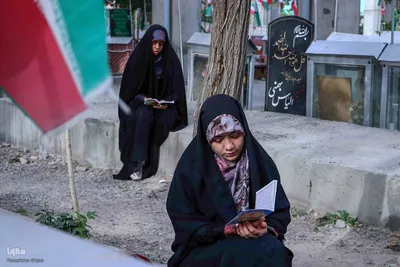 مراسم دعای عرفه در گلزارشهدای وادی رحمت تبریز‎