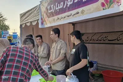 ایستگاه صلواتی به مناسبت ولادت امام حسن عسکری(ع) در ملایر‎