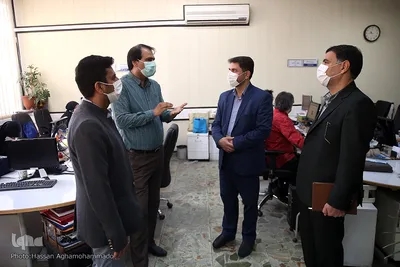 بازدید مرتضی فاضلی، رییس مرکز آموزش فضای مجازی نهاد نمایندگی مقام معظم رهبری در دانشگاه ها از تحریریه ایکنا