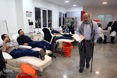 اهدای خون در شب قدر بیست وسوم ماه مبارک رمضان