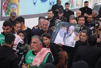 سوگواری اهالی شهرک سعدی در عزای رهبر شهید