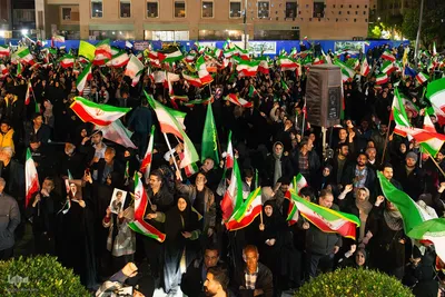 مراسم روضه‌خوانی به مناسبت شهادت رهبر انقلاب اسلامی در اصفهان