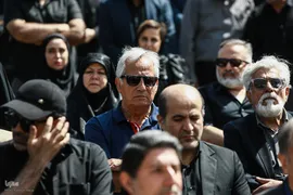  آیین تشییع پیکر زنده‌یاد بهروز رضوی، گوینده، مجری و بازیگر پیشکسوت صدا و سیما در مسجد بلال 