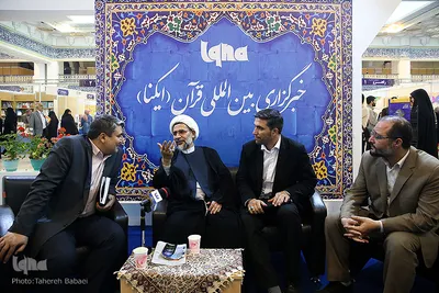 حضور حجت‌الاسلام حمید محمدی؛ دبیر شورای توسعه فرهنگ قرآنی کشور در غرفه ایکنا