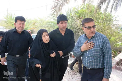 مراسم وداع خانواده شهید محمد قائدی