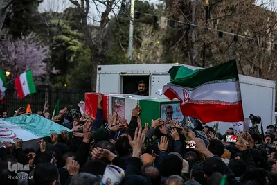 تشییع پیکر فرماندهان شهیددر معراج شهدا