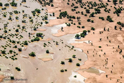 تصاویر هوایی مناطق سیل زده خوستان