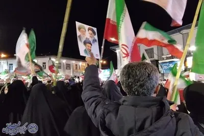 مردم انقلابی بابلسر در چهل و هفتمین اجتماع شبانه مردمی