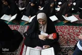 جزء‌خوانی قرآن در مسجد گوهرشاد حرم رضوی