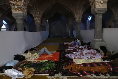 مراسم معنوی «اعتکاف» در مسجد جامع تبریز