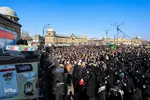 آیین تشییع شهدای گمنام در همدان‎‎