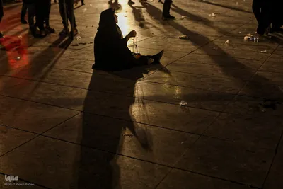 آئین خیمه سوزان در میدان امام حسین (ع)