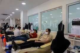 حضور گروه همخوانی محمد رسول الله(ص) در سازمان انتقال خون