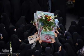 مراسم تشییع شهدای گمنام در سمنان