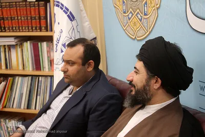 حضور حجت‌الاسلام طباطبایی،‌رئیس حوزه هنری خوزستان در تحریریه ایکنا خوزستان 