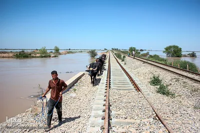  در پی وقوع سیلاب در استان خوزستان، روستاهای بخش بامدژ دچار سیل شدند. 