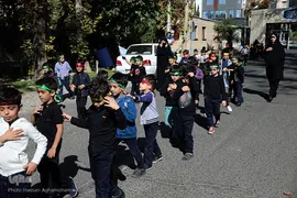 پیاده روی جاماندگان نونهال اربعین حسینی در دانشگاه امام صادق(ع)