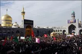 تیزر | عزاداری حسینیان اردبیل در حرم مطهر رضوی