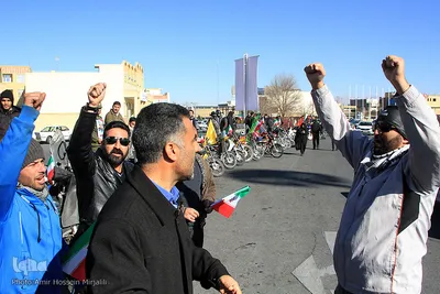 اجتماع موتورسواران یزدی در حمایت از پاسخ موشکی سپاه