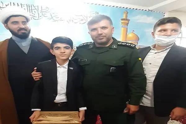 تجلیل از «محمدطه محمدی» دانش‌آموز باغستان شهریار