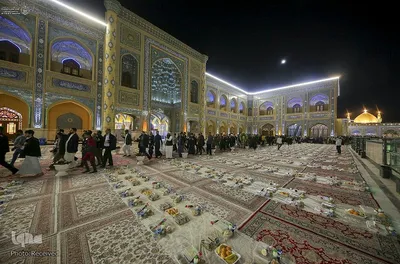 سفره ضیافت در شب ولادت امیرالمومنین (ع)