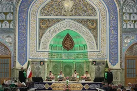 ترتیل‌خوانی قرآن کریم در حرم امام رضا(ع)
