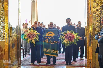 تجدید میثاق خدام امام رضا با حضرت شاهچراغ (ع)