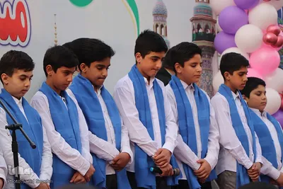 تجمع بزرگ منتظران ظهور هم‌زمان با شب نیمه‌شعبان در ملایر