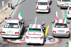 راهپیمایی خودرویی و موتوری 22 بهمن 1400 در یزد‎‎