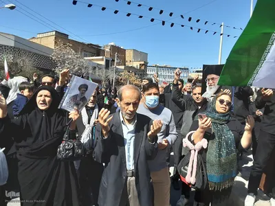 راهپیمایی مردم شیراز در انزجار از جنایات آمریکا و رژیم صهیونیستی