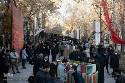 مراسم وداع با پیکر پاک شهدای ۸ سال دفاع مقدس در اصفهان‎‎