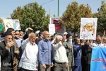 راهپیمایی نمازگزاران زنجانی علیه جنایات آل سعود