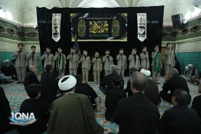 سوگ رضوی در حرم مطهر امامزاده علی بن جعفر(ع) قم