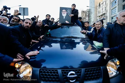 مراسم تشییع آیت الله هاشمی شاهرودی در مصلی تهران برگزار شد.